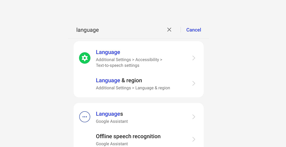 Navigate to Languages & input